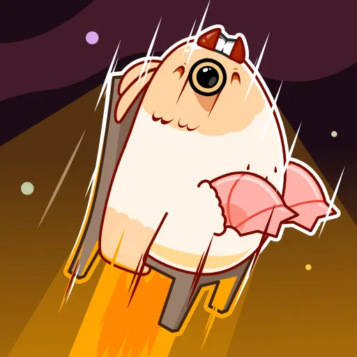 💥 Эмодзи «Белая Клунька» для Telegram