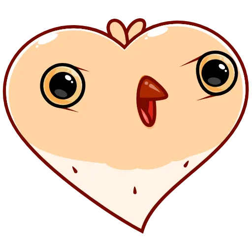 ❤️ Эмодзи «Белая Клунька» для Telegram