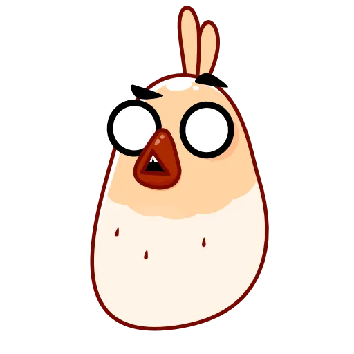 😳 Эмодзи «Белая Клунька» для Telegram