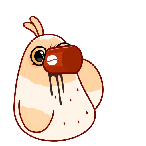 ☕️ Эмодзи «Белая Клунька» для Telegram