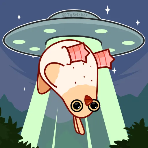🛸 Эмодзи «Белая Клунька» для Telegram