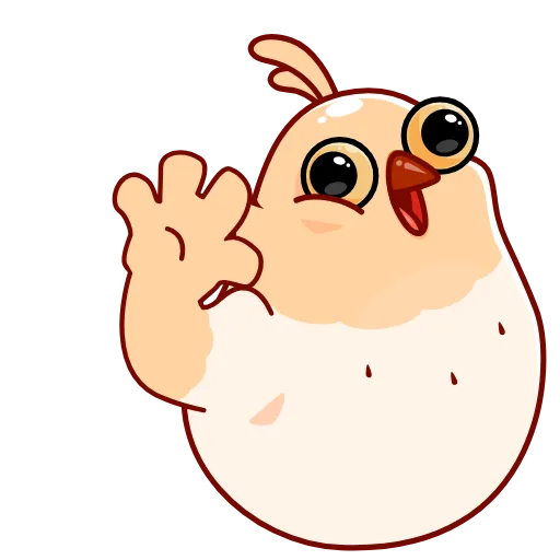 👋 Эмодзи «Белая Клунька» для Telegram