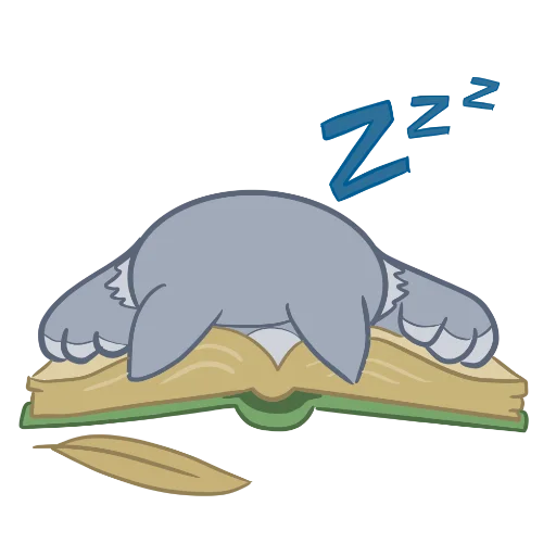 😴 Стикер «Книга фантиков» для Telegram