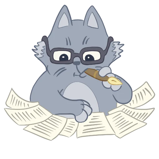 🧐 Стикер «Книга фантиков» для Telegram