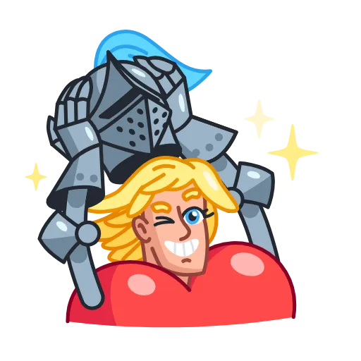 😉 Стикер «Date Knight» для Telegram