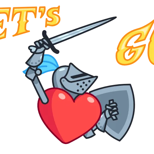 🗡 Стикер «Date Knight» для Telegram