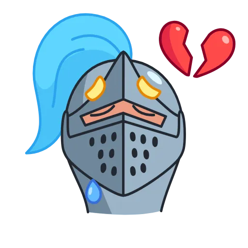 😭 Стикер «Date Knight» для Telegram