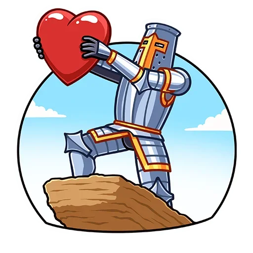 ❤️ Стикер «Найт» для Telegram