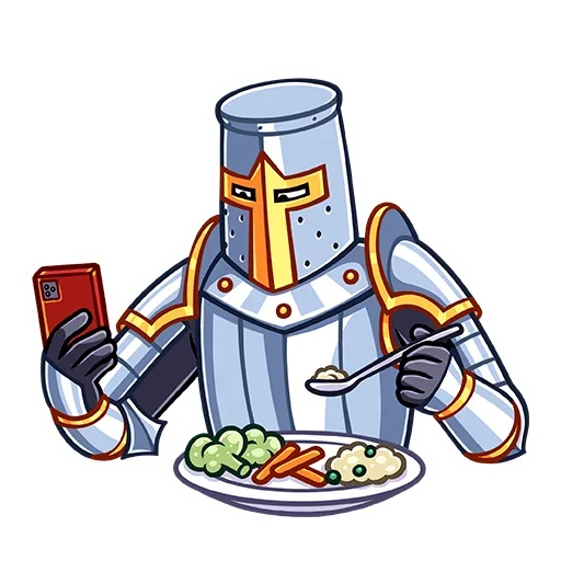 🥗 Стикер «Найт» для Telegram