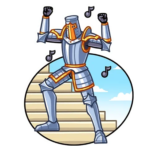🕺 Стикер «Найт» для Telegram
