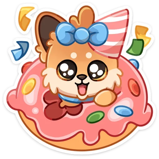 🥳 Стикер «Кнопа» для Telegram