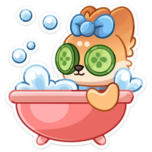 🛀 Стикер «Кнопа» для Telegram
