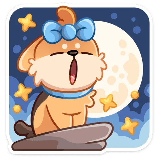 🌓 Стикер «Кнопа» для Telegram