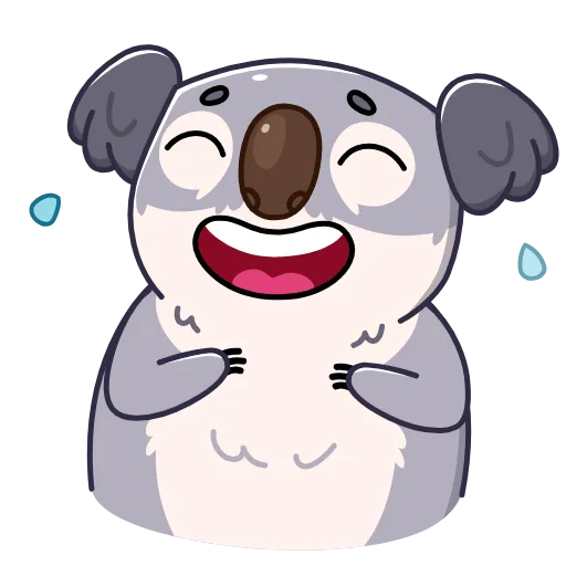 Стикерпак Kozy Koala для Telegram — скачать