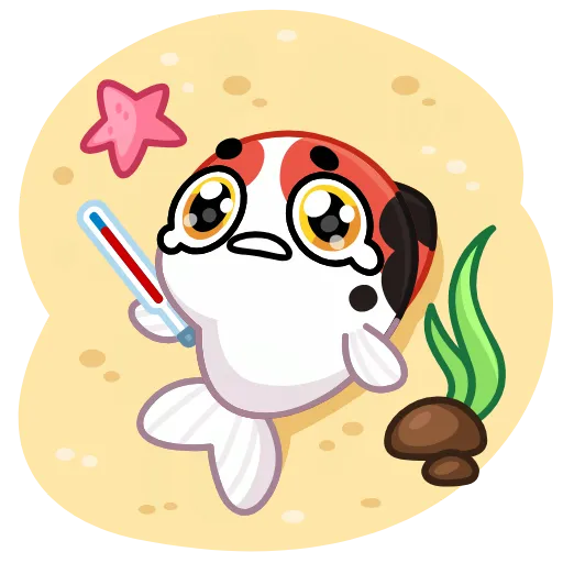 🤩 Стикер «Рыба Кои» для Telegram