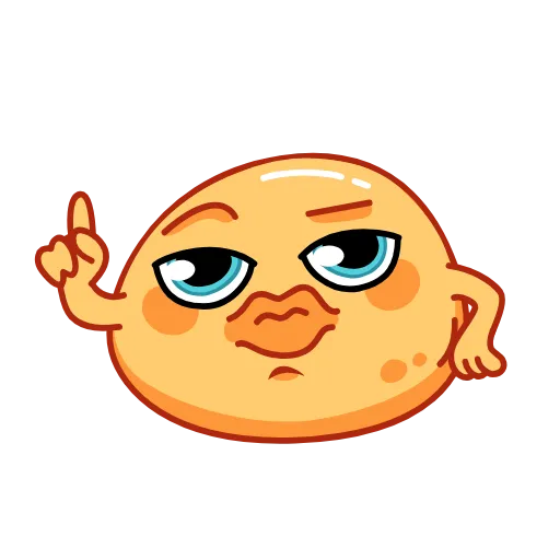 👆 Стикер «Колобок» для Telegram