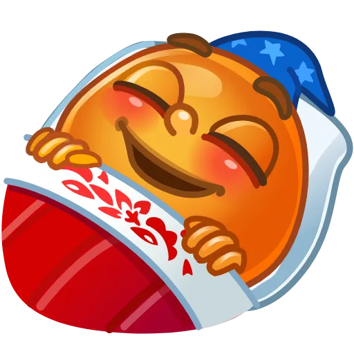 ⭐ Эмодзи «Колобок» для Telegram
