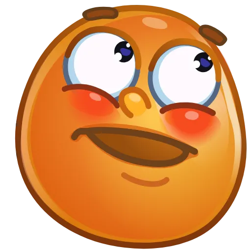 ⭐ Эмодзи «Колобок» для Telegram