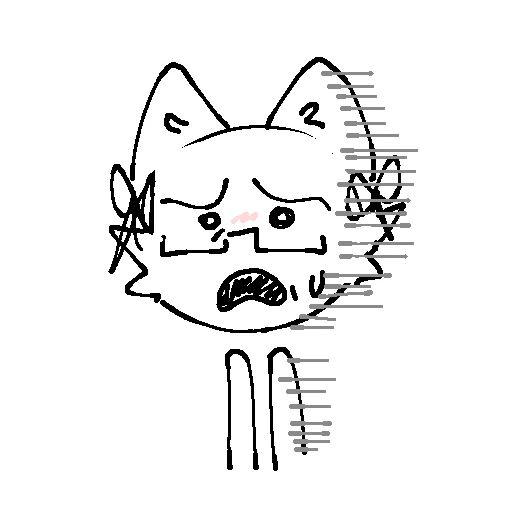 😨 Стикер «Конфийейей konfi» для Telegram