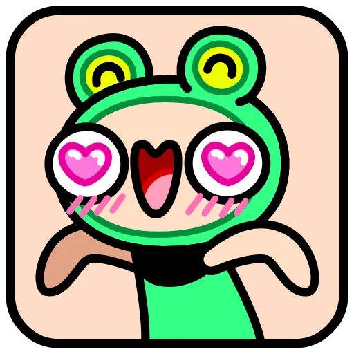 ⭐ Эмодзи «Корейская Жабка» для Telegram