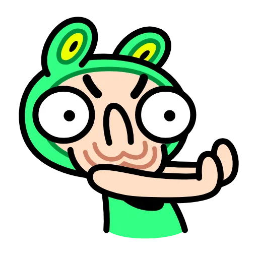 ⭐ Эмодзи «Корейская Жабка» для Telegram