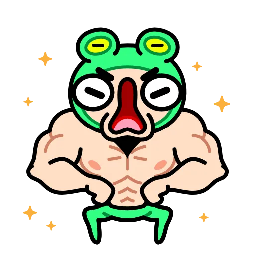 ⭐ Эмодзи «Корейская Жабка» для Telegram