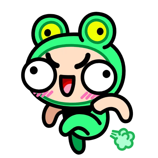 ⭐ Эмодзи «Корейская Жабка» для Telegram