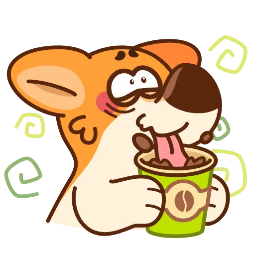 🤩 Эмодзи «Пёс Коржик» для Telegram