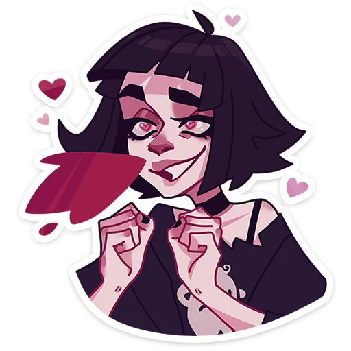 🥰 Стикер «Кортни ->» для Telegram