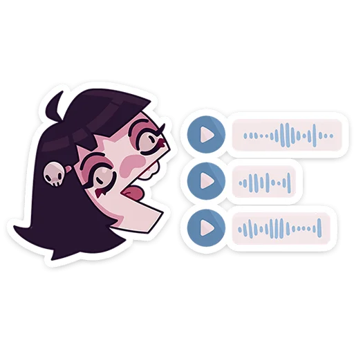 😜 Стикер «Кортни ->» для Telegram