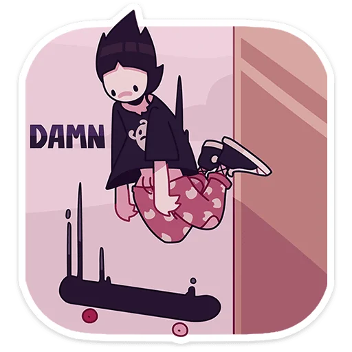 😟 Стикер «Кортни ->» для Telegram