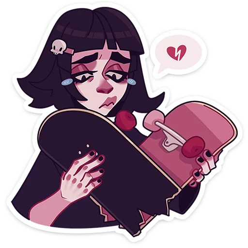 💔 Стикер «Кортни ->» для Telegram