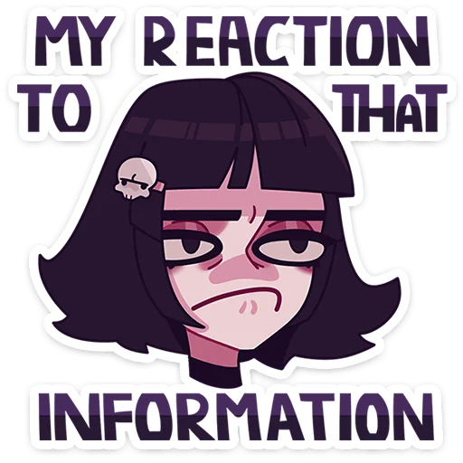 😕 Стикер «Кортни ->» для Telegram