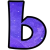 💫 Эмодзи «космические буквы» для Telegram