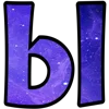 💫 Эмодзи «космические буквы» для Telegram