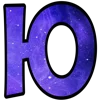 💫 Эмодзи «космические буквы» для Telegram