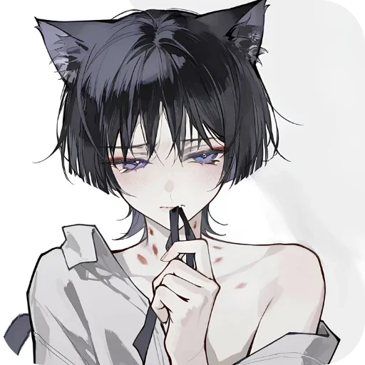 💇 Стикер «Кошкомальчики» для Telegram