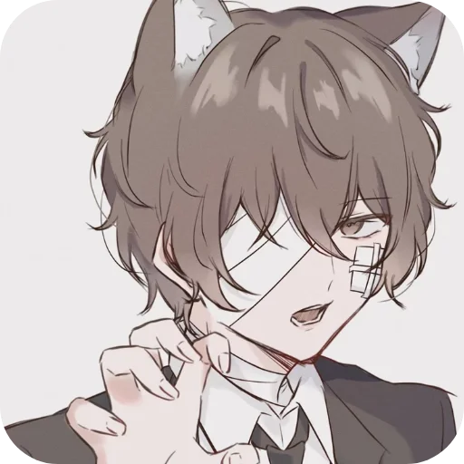 👄 Стикер «Кошкомальчики» для Telegram