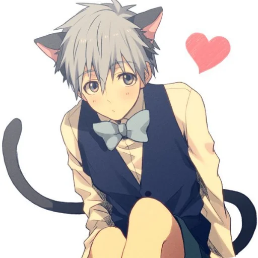 👄 Стикер «Кошкомальчики» для Telegram