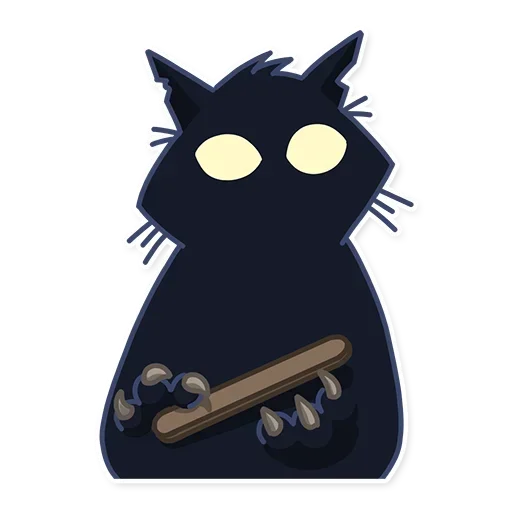 🐈‍⬛ Стикер «КошМар» для Telegram