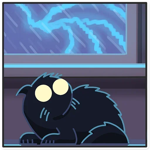 🐈‍⬛ Стикер «КошМар» для Telegram