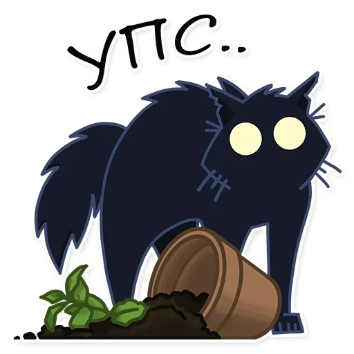 🐈‍⬛ Стикер «КошМар» для Telegram