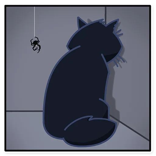 🐈‍⬛ Стикер «КошМар» для Telegram