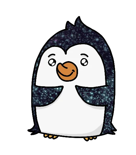 Стикерпак КОСМИЧЕСКИЕ пингвины для Telegram — скачать