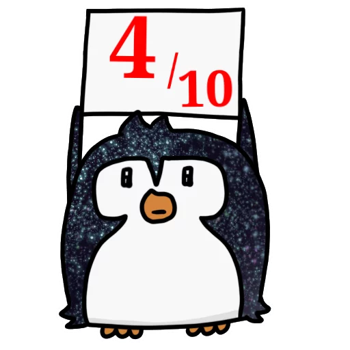 4⃣ Стикер «КОСМИЧЕСКИЕ пингвины» для Telegram
