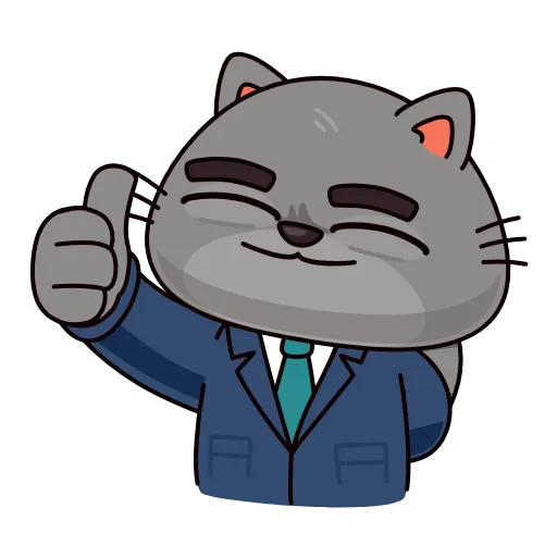 🤩 Эмодзи «Кот Мафиози» для Telegram