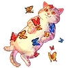 🦋 Эмодзи «😋 котики» для Telegram