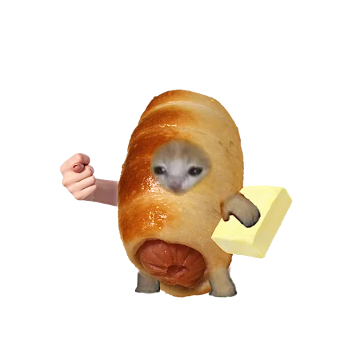 🌭 Стикер «котики овощи коты фрукты» для Telegram