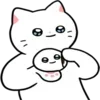 ❤️ Эмодзи «❤ котики» для Telegram