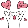 ❤️ Эмодзи «❤ котики» для Telegram